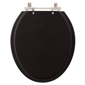 Assento Sanitario Poliester Lirio Preto para Vaso Celite