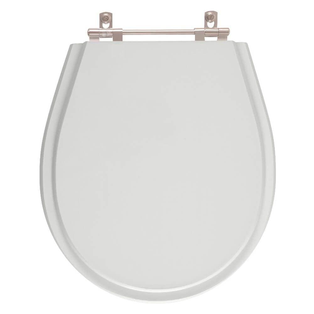 Assento Sanitário Aries Cinza Claro para vaso Eternit