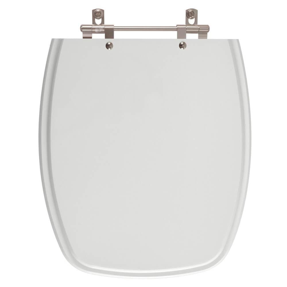 Assento Sanitário Amarilis Cinza Claro para vaso Fiori