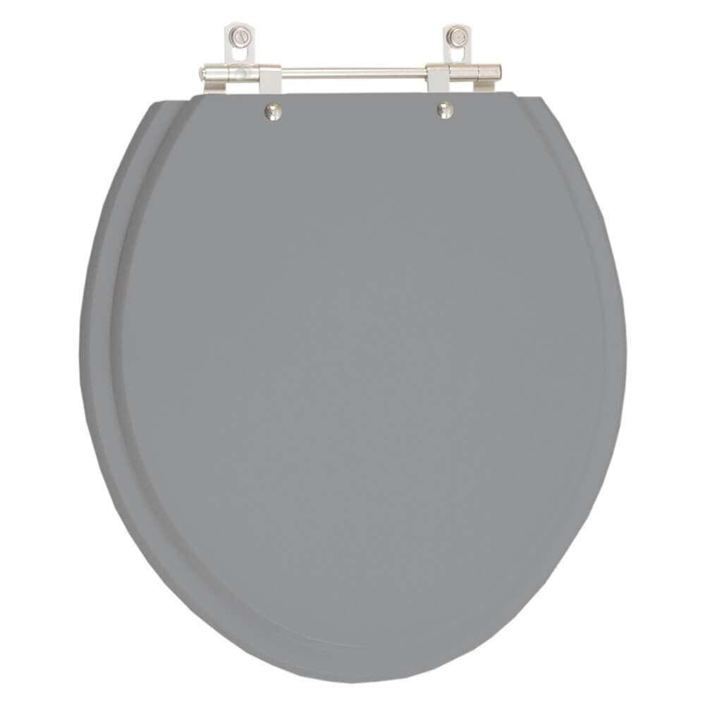 Assento Sanitário Convencional / Oval Cinza Escuro para vaso Icasa