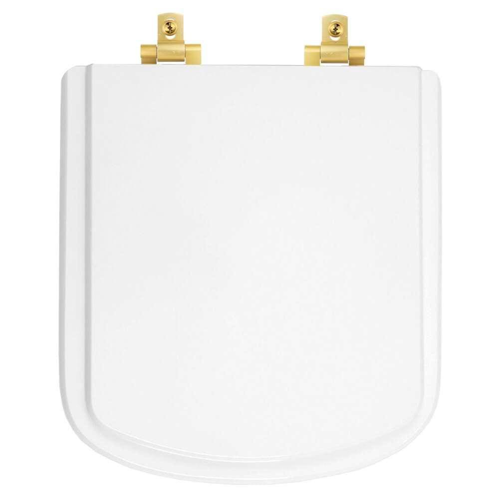 Assento Sanitário Laqueado Soft Close Bali Branco para vaso Incepa com Ferragem Dourada
