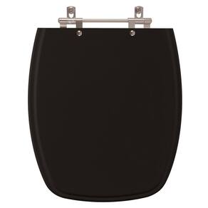 Assento Sanitario Poliester Palladium Preto para vaso Celite