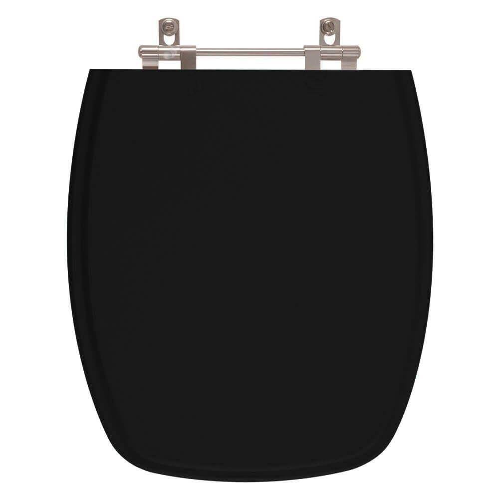 Tampa de Vaso em MDF Primula Plus Preto para bacia Fiori