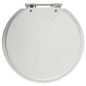 Assento Sanitario Poliester Futura Cinza Claro para vaso Hervy