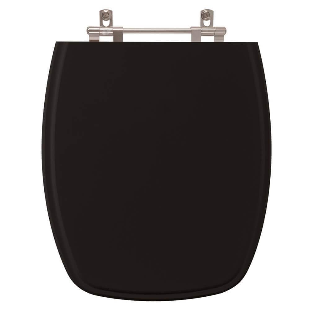 Assento Sanitário Stylus Preto para vaso Celite