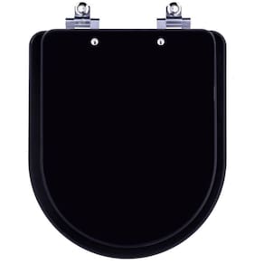 Assento Sanitário Laqueado Soft Close Nexo Onix (Preto Fosco) para vaso Roca