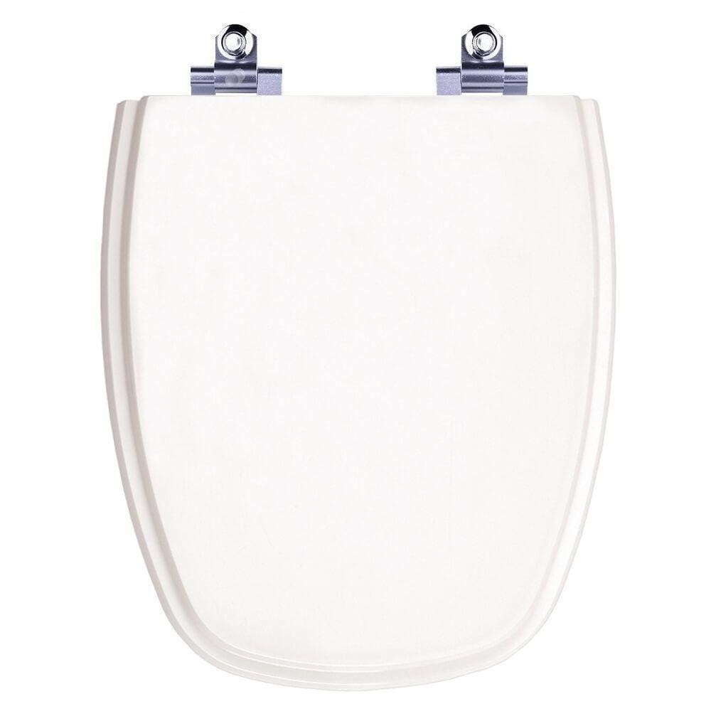 Assento Sanitário Laqueado Soft Close Turim Branco para vaso Eternit 6lpf