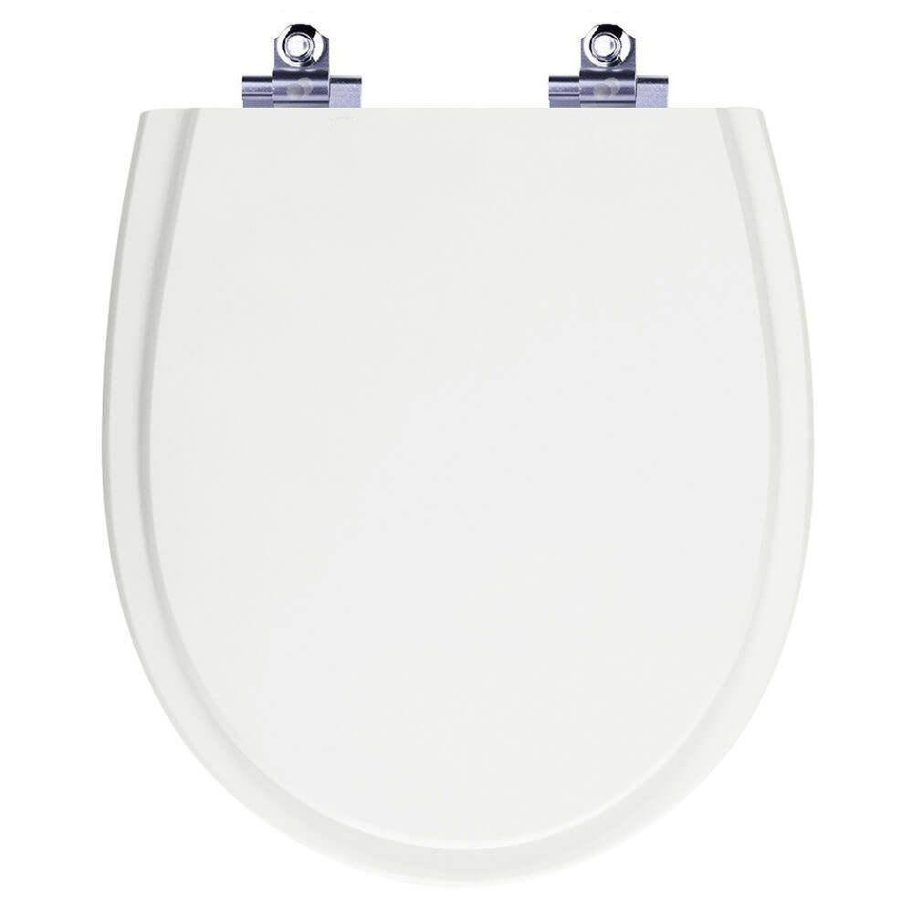 Assento Sanitário Laqueado Soft Close Polo Branco para vaso Hervy