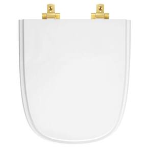 Tampa de Vaso Com Fechamento Lento Ibiza Branco para louça Incepa com Ferragem Dourada