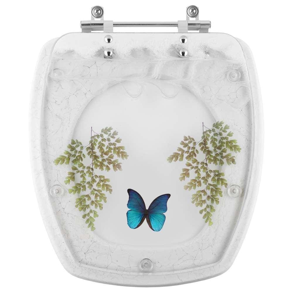 Assento Sanitario Poliester Decorado Borboleta Avant Plus para vaso Incepa