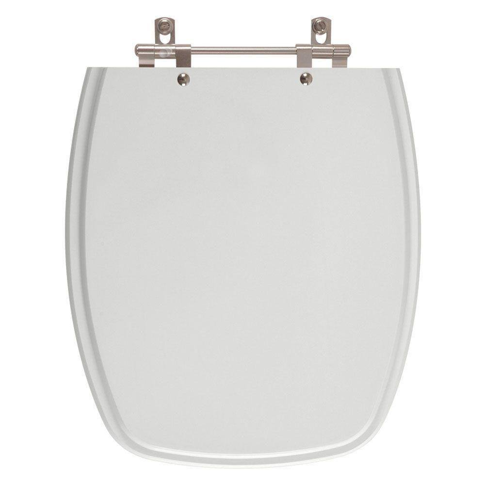 Assento Sanitario Poliester Primula Plus Cinza Claro para vaso Fiori