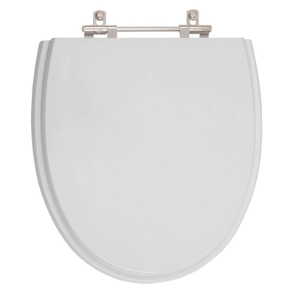 Assento Sanitário Poliester Eros Cinza Platina para vaso Incepa