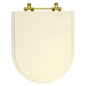 Tampa de Vaso Poliester Belle Epoque Creme para bacia Deca Com Ferragem Dourada