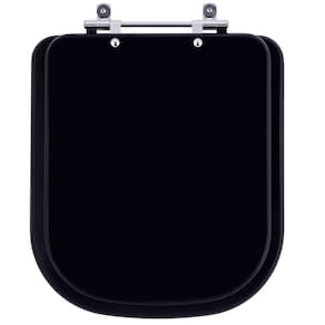 Tampa de Vaso Piano Preto Fosco para Bacia Deca 6lpf