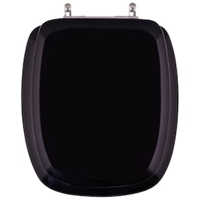 Tampa de Privada Almofadada Primula Plus Preto para louça Fiori 6lpf