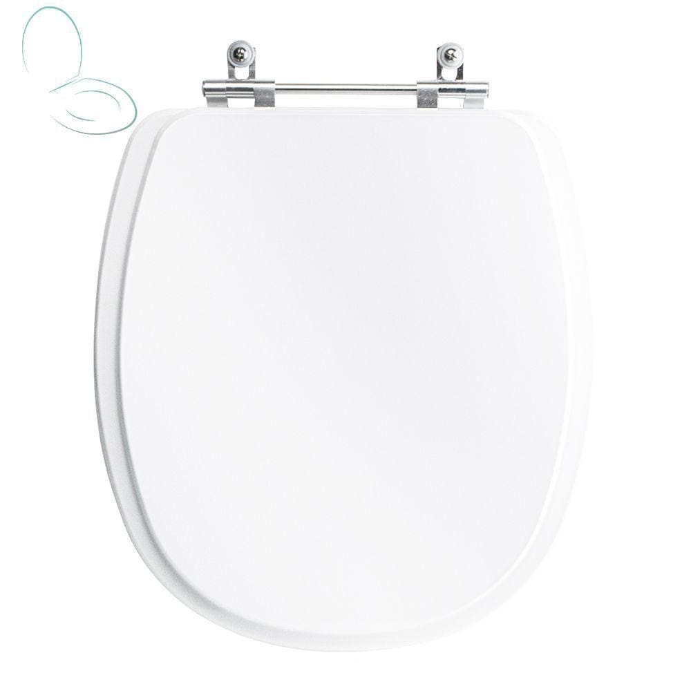 Assento Sanitário Tampa de Vaso Branco Resina Poliester Fast para bacia Deca