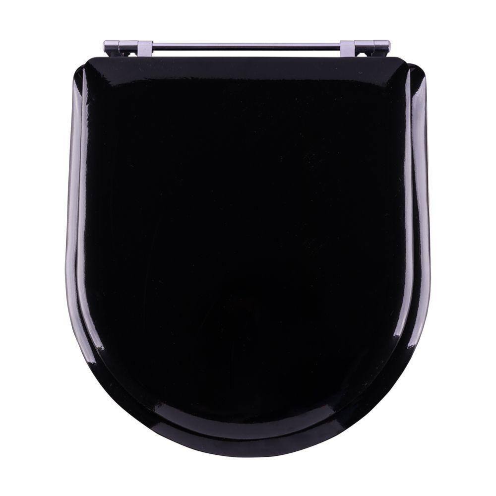 Tampa de Vaso Almofadada Calypso Preto para bacia Incepa