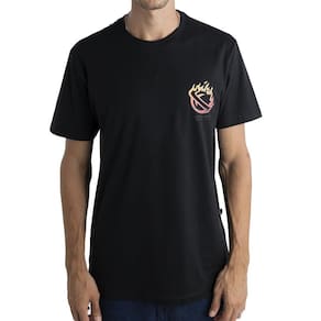Camiseta Lost Saturn On Fire SM24 Masculina Preto