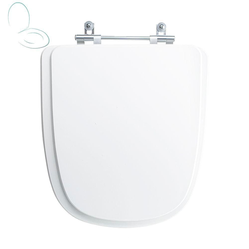 Assento Sanitário Tampa de Vaso Branco MDF Laqueado Ibiza para bacia Incepa