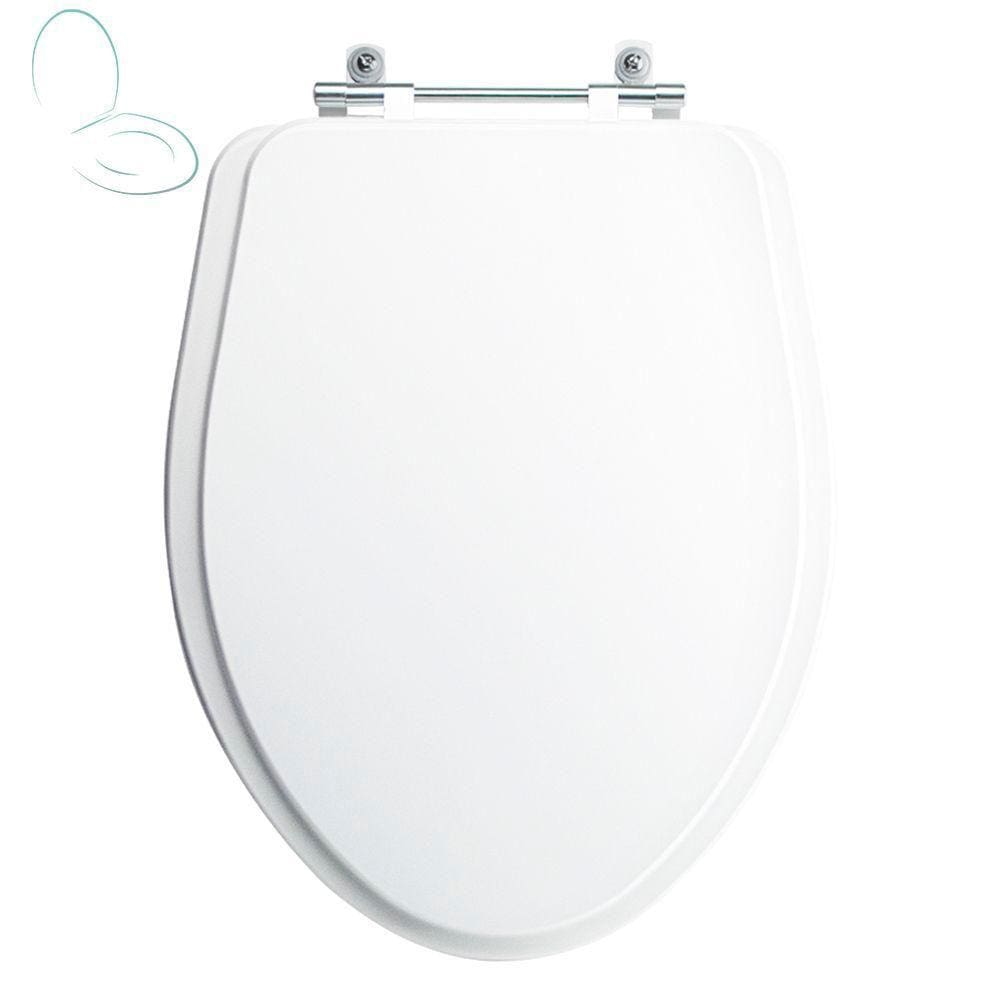 Assento Sanitário Tampa de Vaso Branco MDF Laqueado Absolute para bacia Ideal Standard