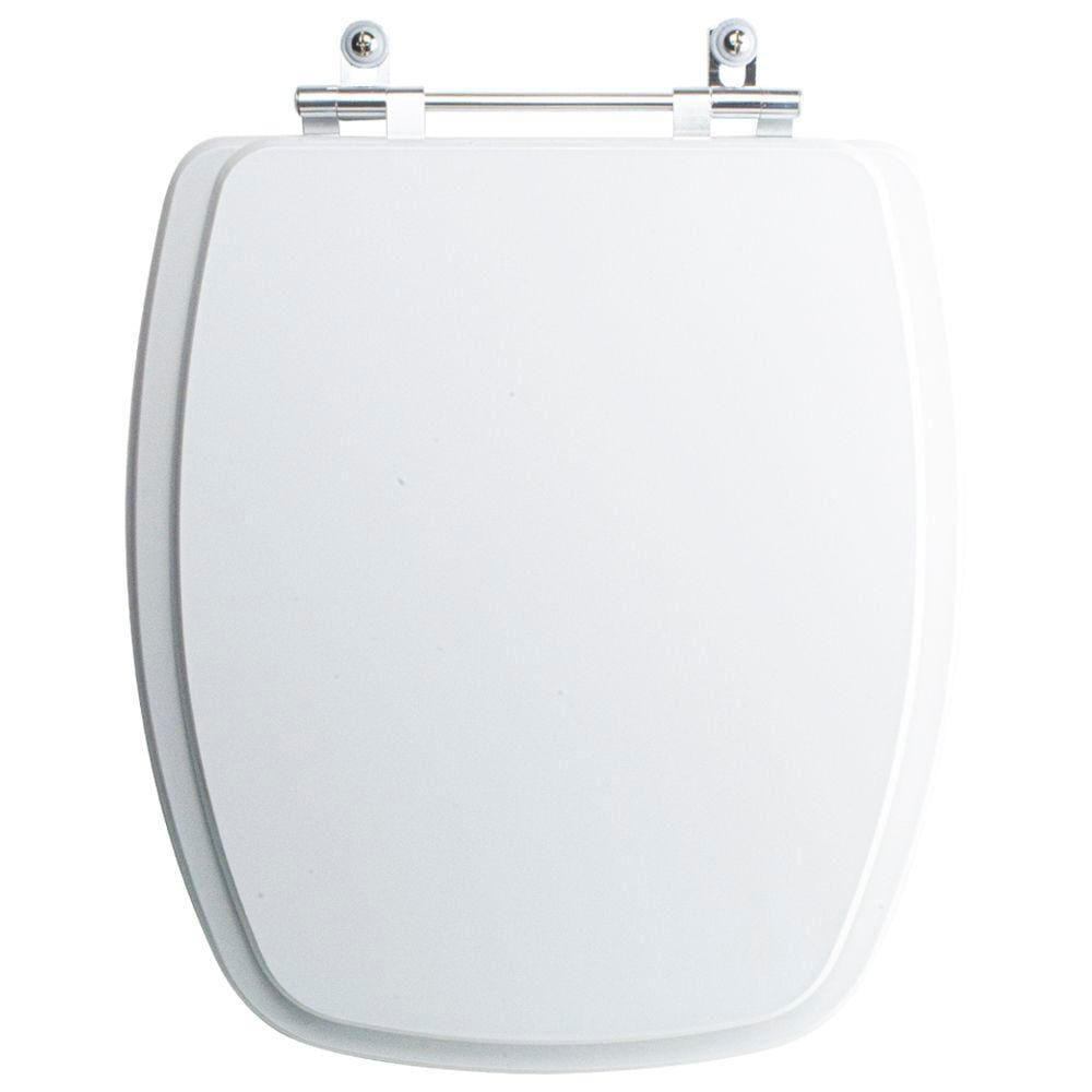 Assento Sanitário Tampa de Vaso Branco MDF Laqueado Primula Plus para bacia Fiori