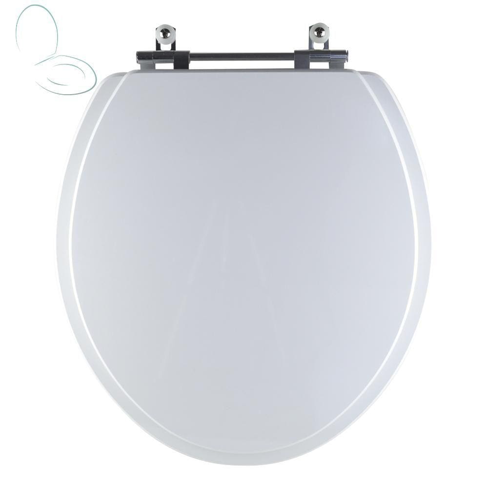 Assento Sanitário Tampa de Vaso Branco Resina Poliester Zip para bacia Incepa