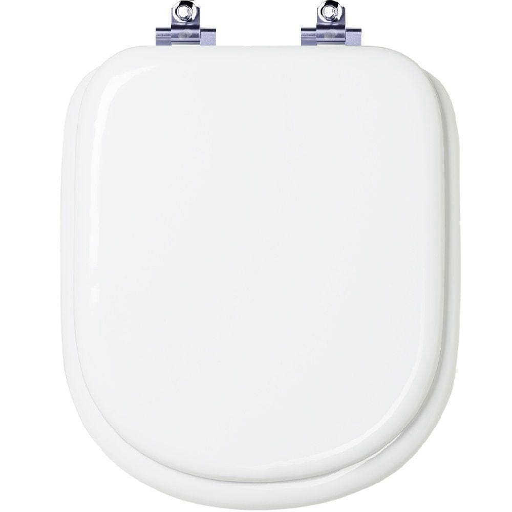 Tampa de Vaso Almofadado com Amortecedor Flox Branco para bacia Fiori