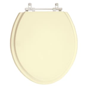 Tampa de Vaso Poliester Convencional Oval Universal 1.6gpf 6lpf Bege Creme para bacia Deca