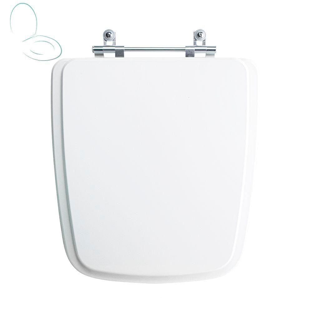 Tampa Vaso Sanitário Madeira Laqueada Suite Branco para bacia Incepa