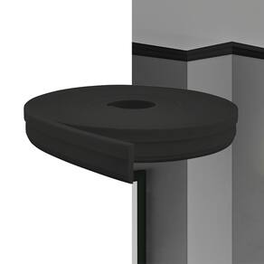 Rodateto EVA Autocolante 5cm RT34 Preto 5 Metros MeuRodapé