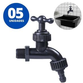 Torneira Plástica Reforçada Jardim E Tanque 1/2 Utilimix Kit
