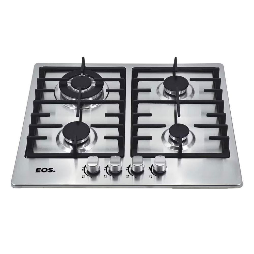 Fogão Cooktop Inox a Gás 4 Bocas 1 Dupla Ecg04 Bivolt - Eos B163914