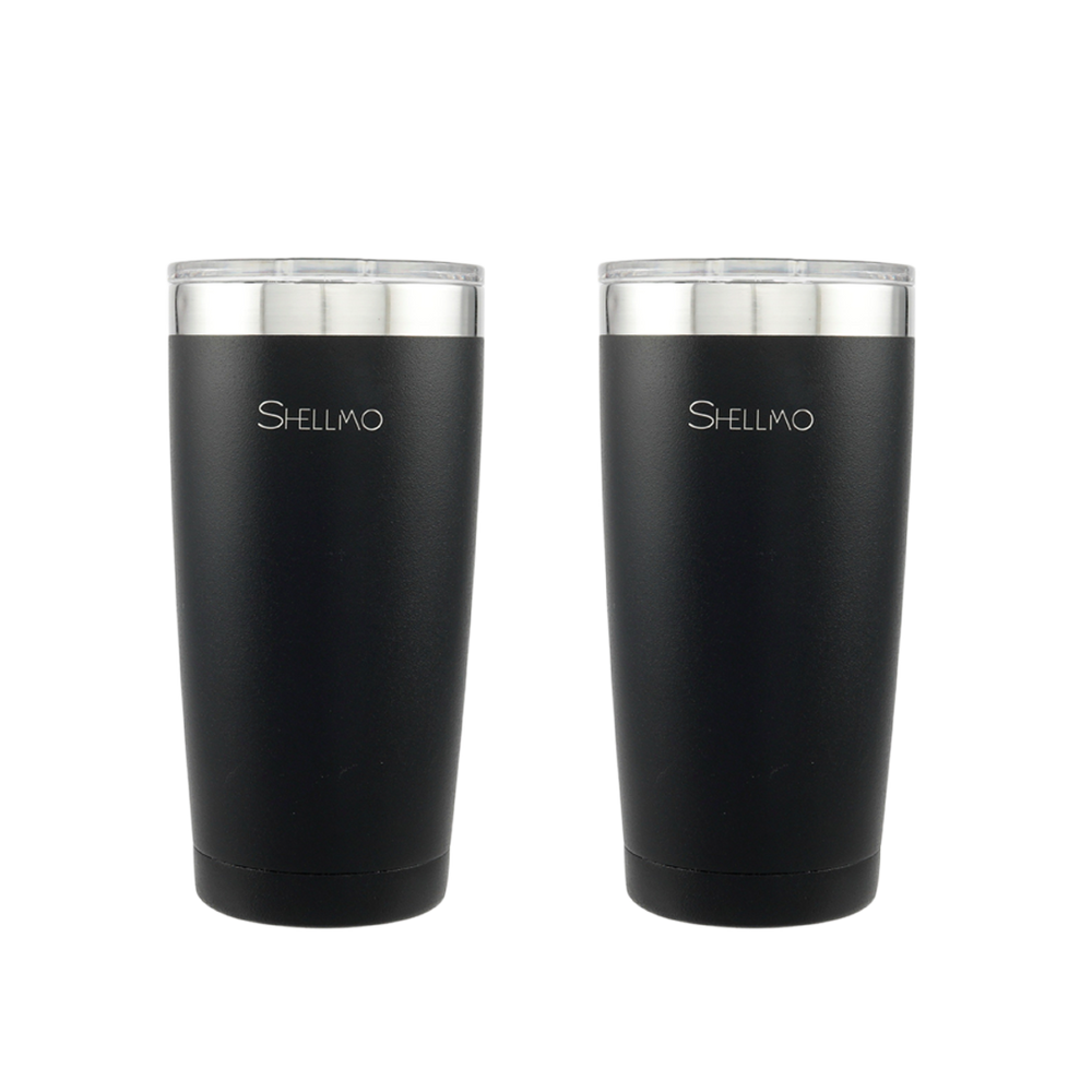 Kit 2 Copos Térmicos Shellmo a Vácuo para Cerveja - 600ML