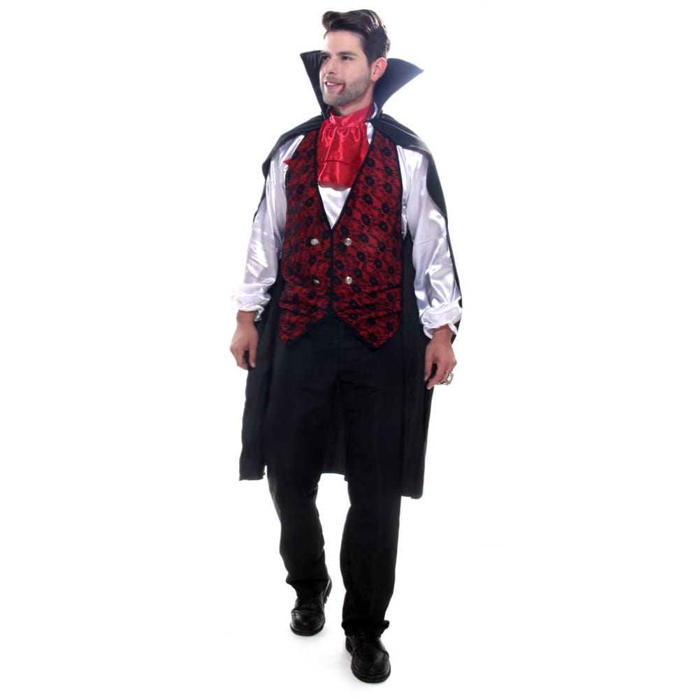 Fantasia de halloween masculina vampiro