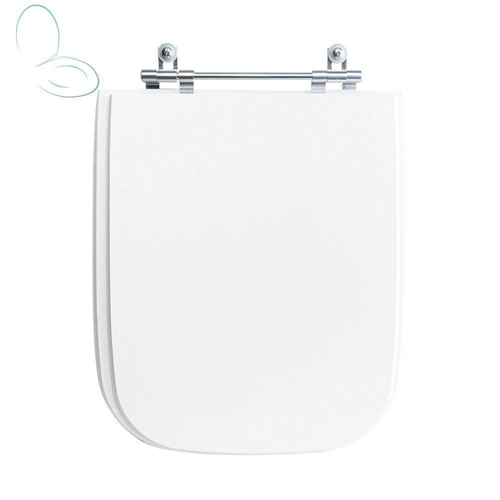 Assento Sanitário Tampa de Vaso Branco Resina Poliester Tivoli para bacia Ideal Standard