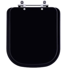 Tampa de Vaso Piano Preto Fosco para Bacia Deca 6lpf