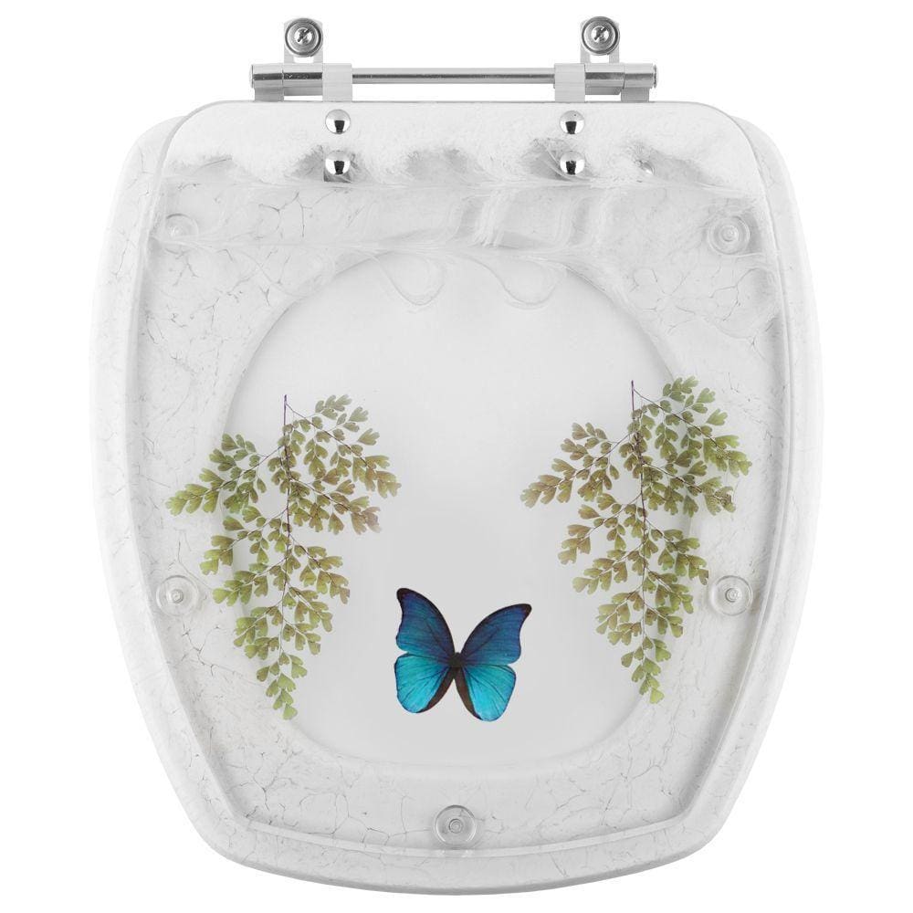 Assento Sanitario Poliester Decorado Borboleta Avant Plus para vaso Incepa