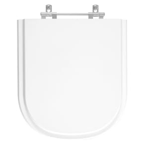 Assento Sanitário em MDF Square Branco para bacia Lorenzetti