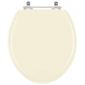 Assento Sanitario Poliester Convencional Oval Pergamon (Bege Claro) para vaso Celite