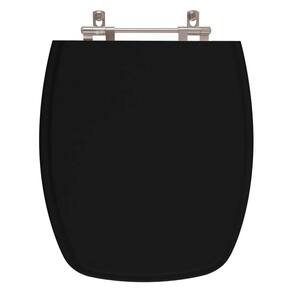 Assento Sanitário Amarilis Preto para vaso Fiori