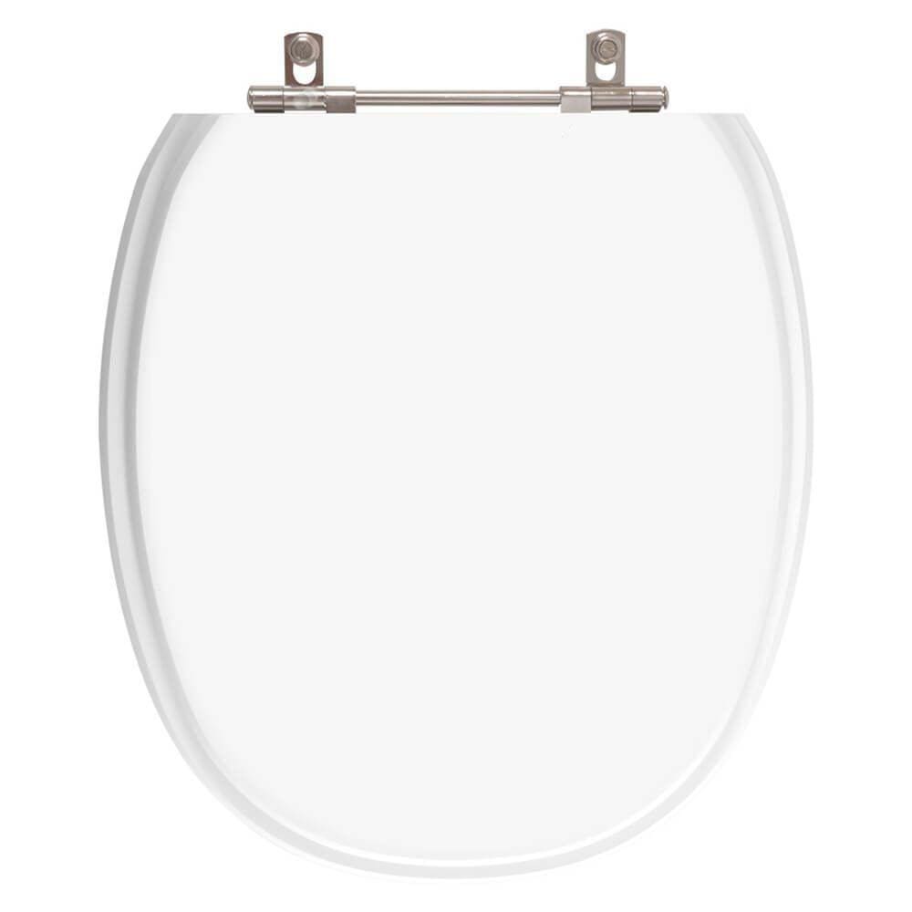 Assento Sanitário em MDF Ascot Branco para bacia Ideal Standard