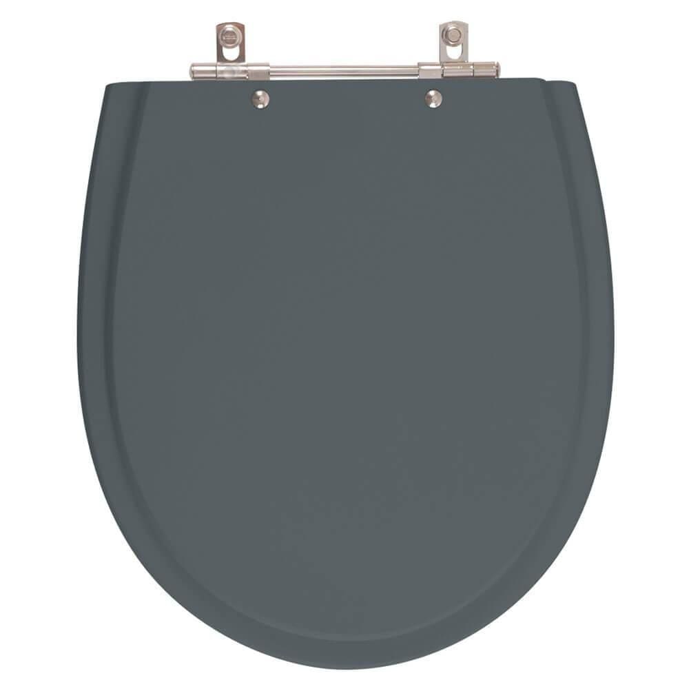 Assento Sanitario Poliester Polo Cinza Plus para Vaso Hervy