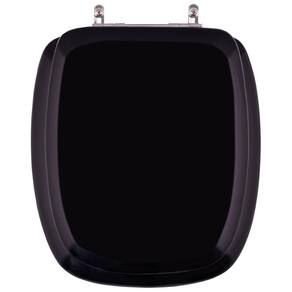 Assento Sanitário Almofadado Primula Plus Preto para vaso Fiori