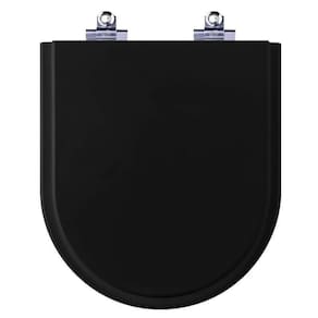 Tampa De Vaso Com Amortecedor Smart Noite Preto Fosco