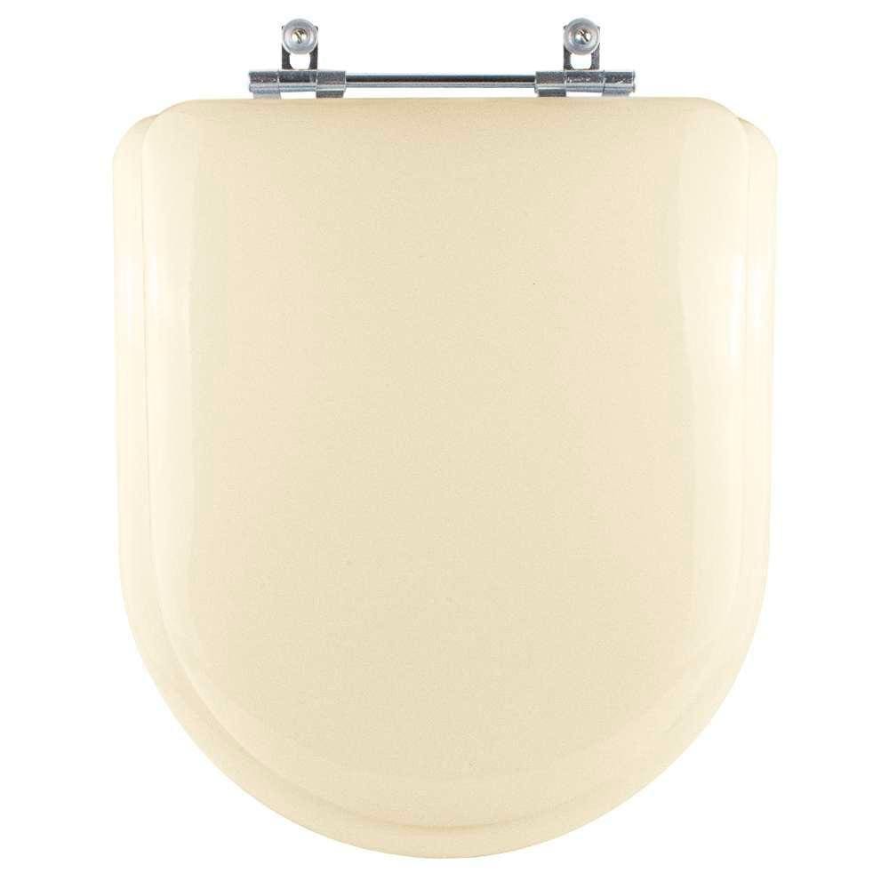 Assento Sanitário Almofadado Oxford Creme (Bege) para vaso Deca