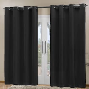 Cortina Blackout Prime 2,70X2,30 Corta Luz Sala Quarto Preto