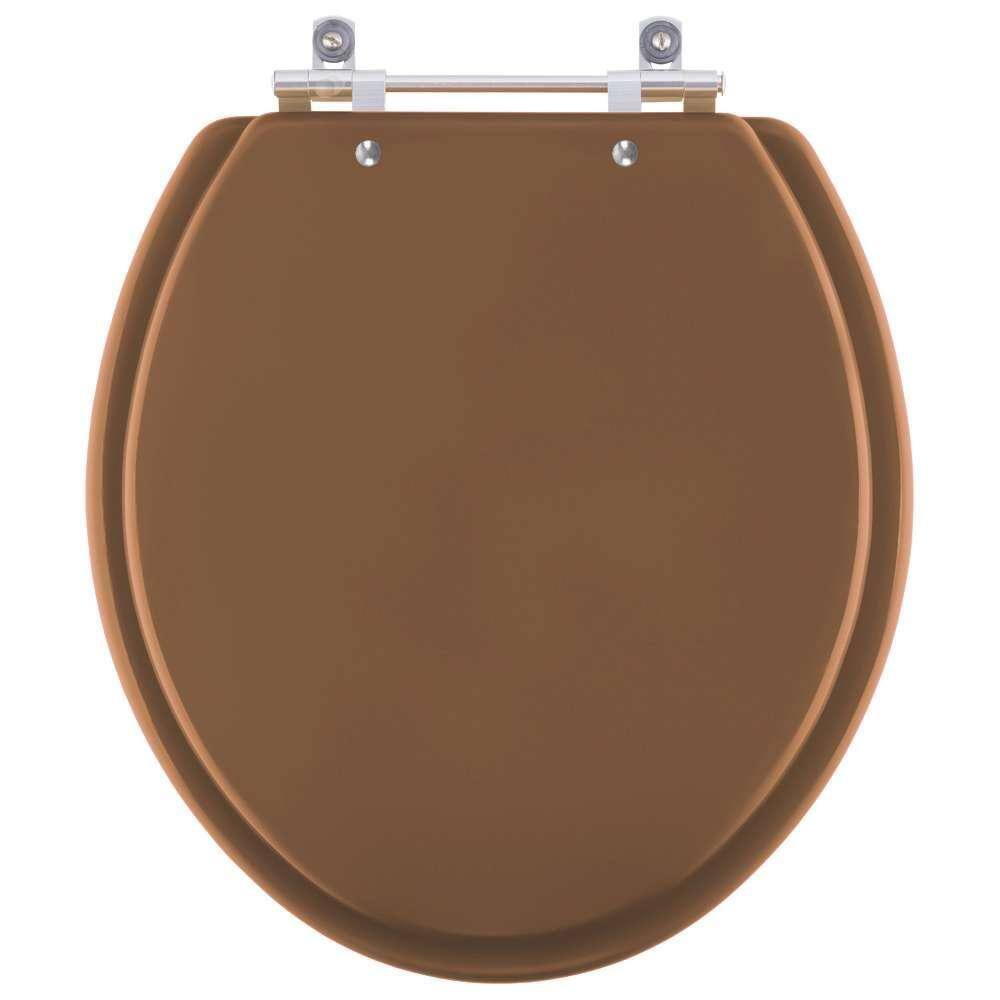 Assento Sanitário Convencional / Oval Ocre (Marrom) para vaso Incepa