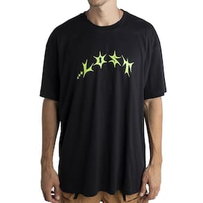 Camiseta Lost Saturn Glow In The Dark Oversized SM24 Preto