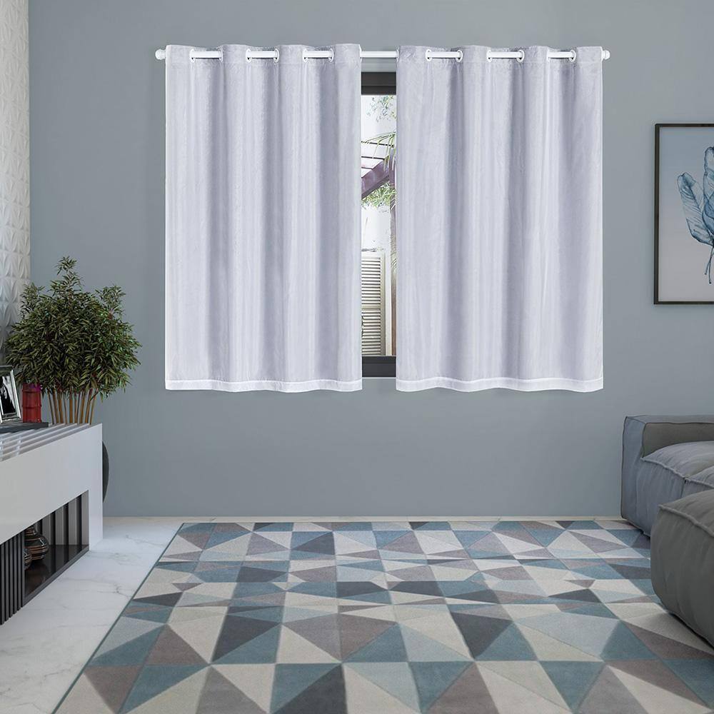 Cortina Blackout Voil 2,00X1,40 Sala Quarto Blecaute Branco