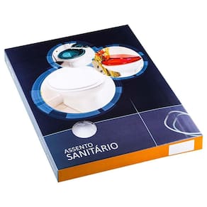 Tampa De Vaso Almofadada Luxo Loren One Branco P/ Lorenzetti